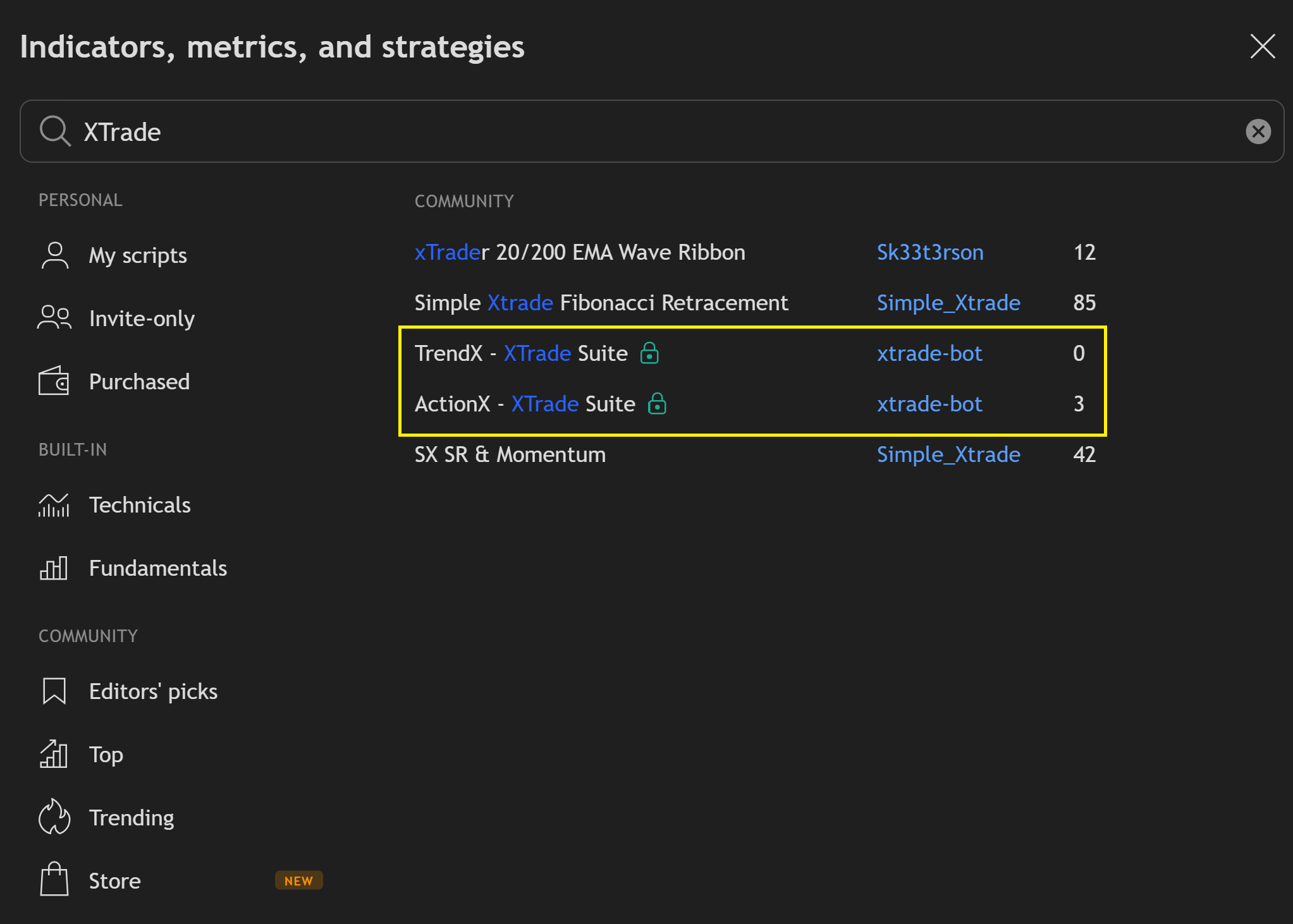 Find Sigory indicators